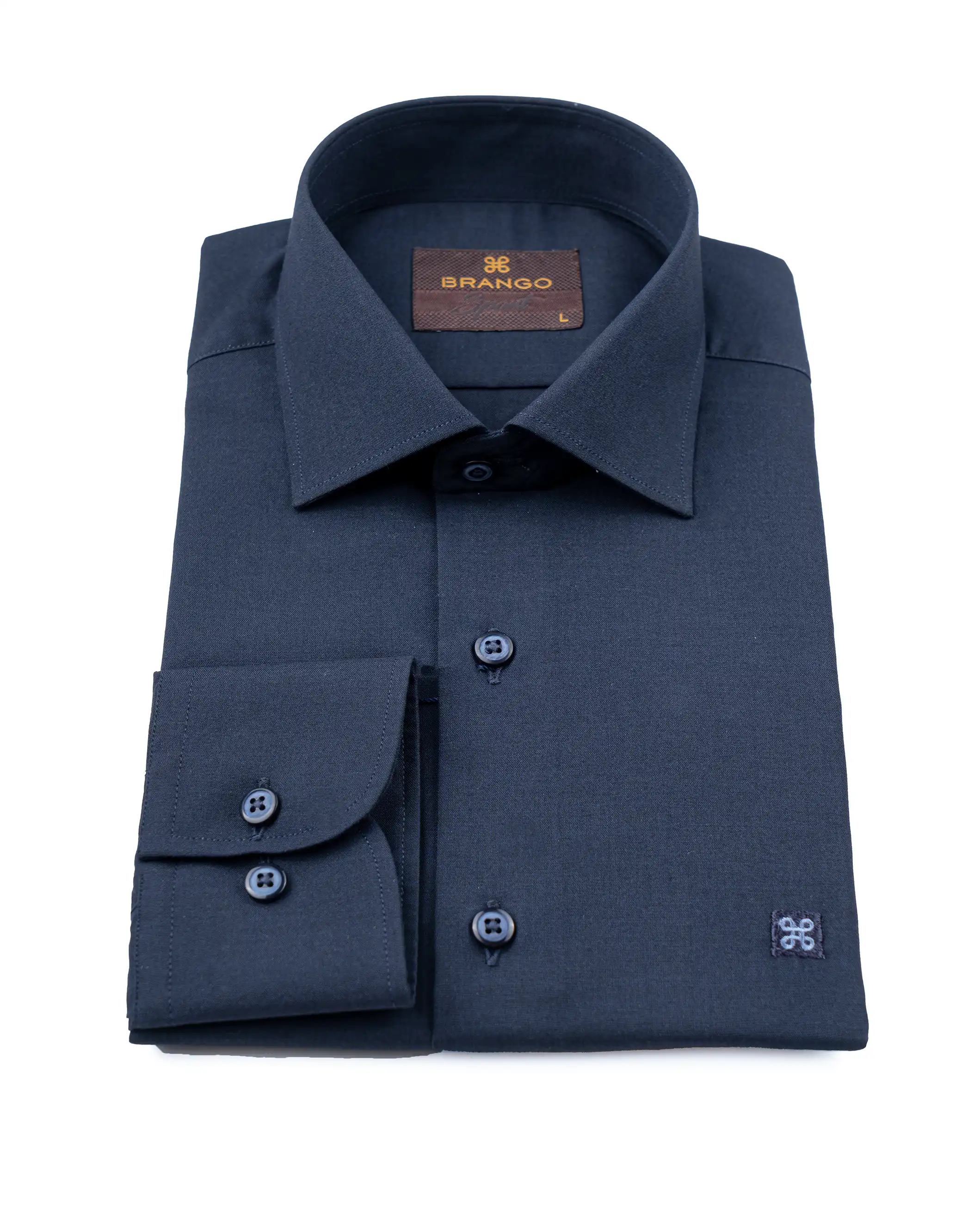 پیراهن آستین بلند ملانژ پنبه